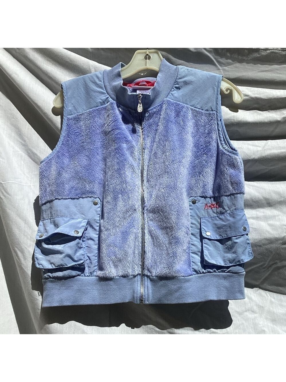 American Girl Collection light blue fleece vest, size XL